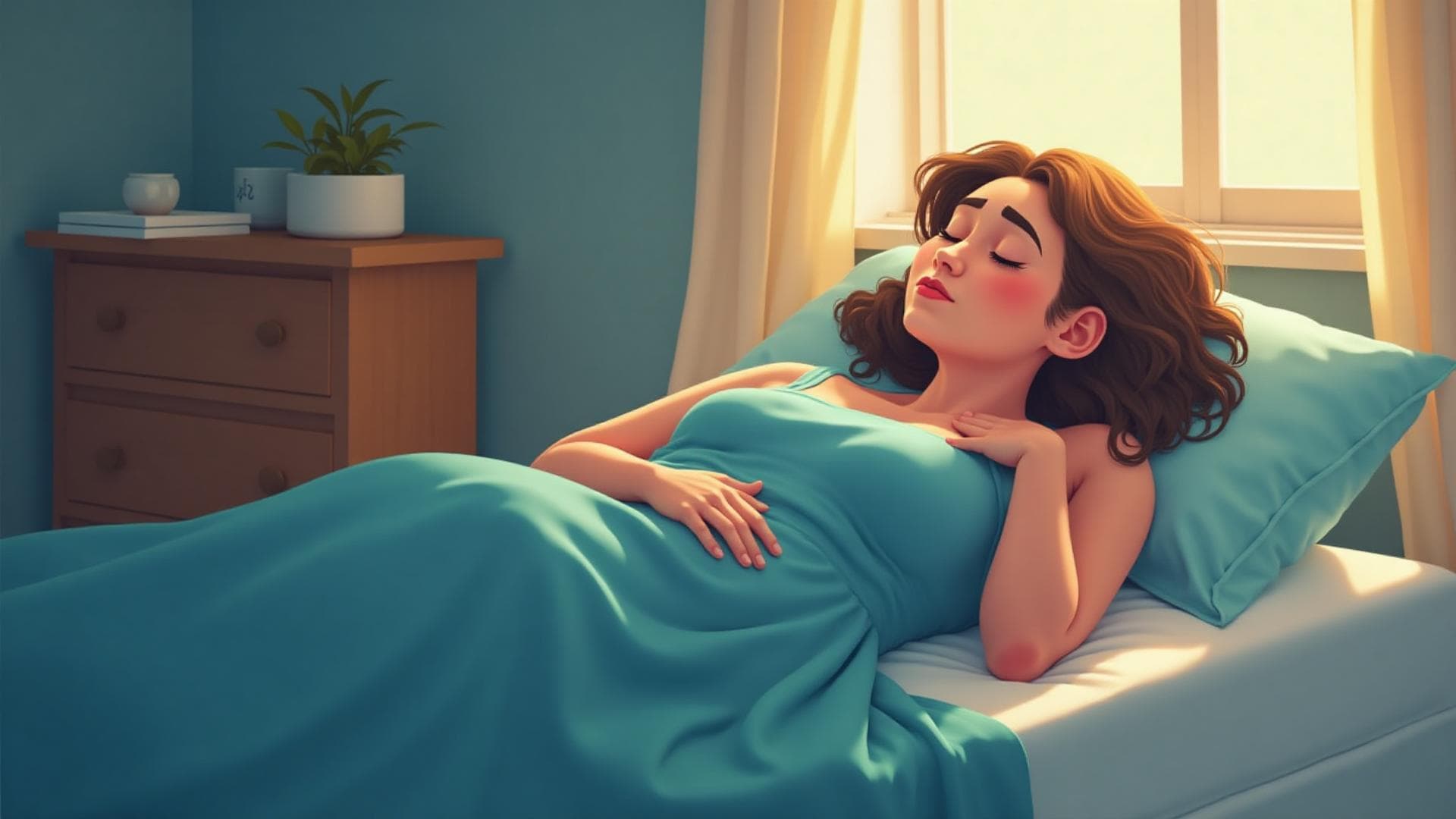 Person liegt erschöpft im Bett - Symbol für CFS und chronische Erschöpfung