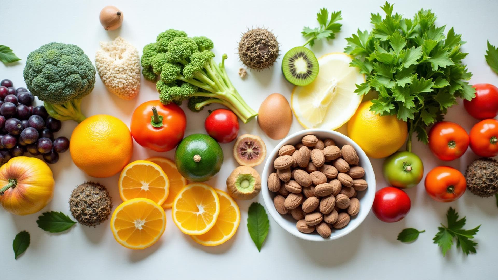 Gesunde Lebensmittel und Supplements zur Immunsystem-Stärkung